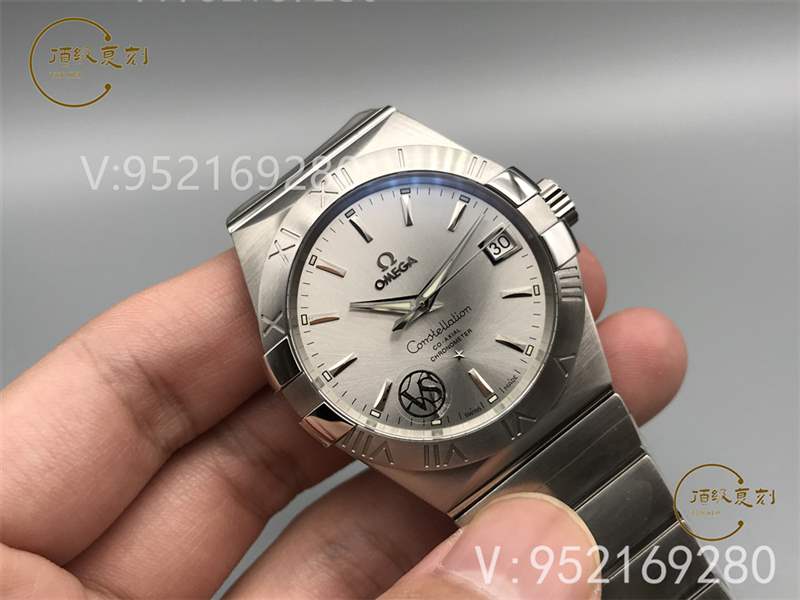 VS廠歐米茄星座復(fù)刻表對比正品評測-8500一體機功能對版-復(fù)刻表