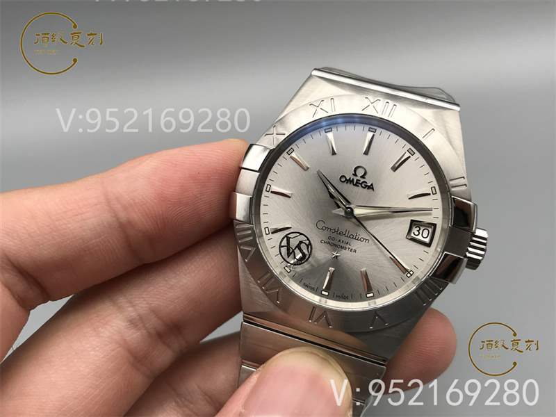 VS廠歐米茄星座復(fù)刻表對比正品評測-8500一體機功能對版-復(fù)刻表