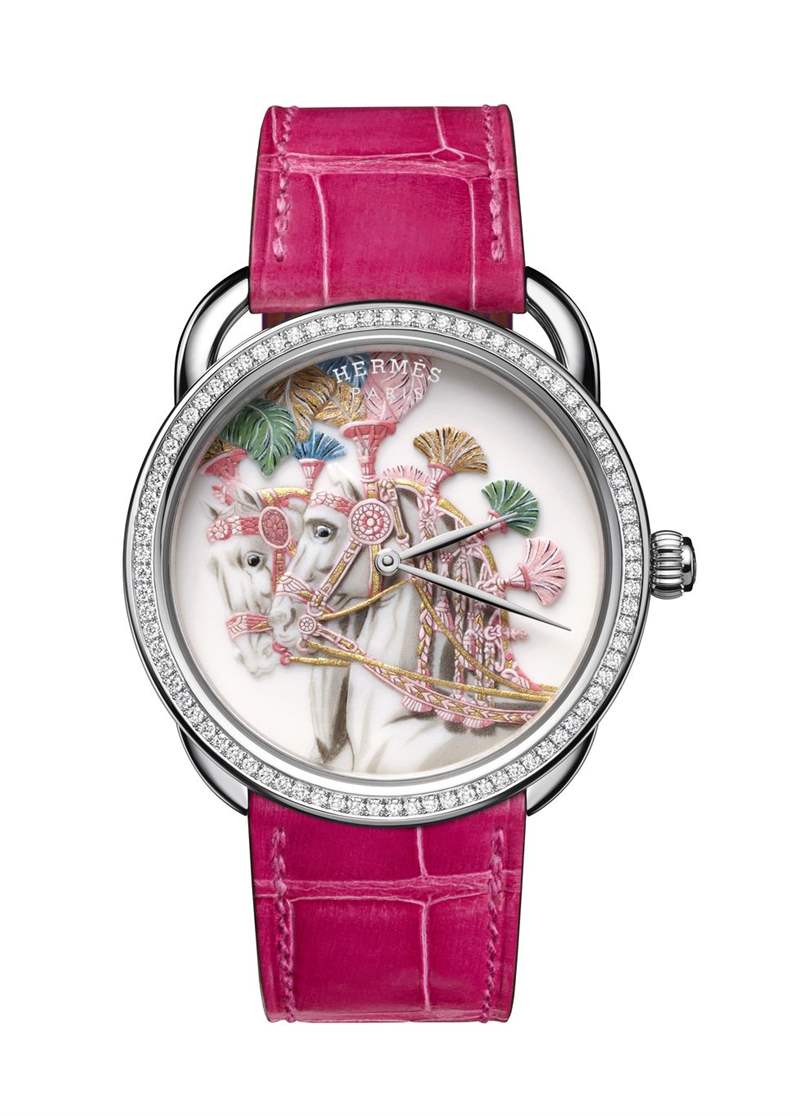 愛馬仕Hermès絕美3款限量工藝腕表,每件都是藝術(shù)品-復刻表