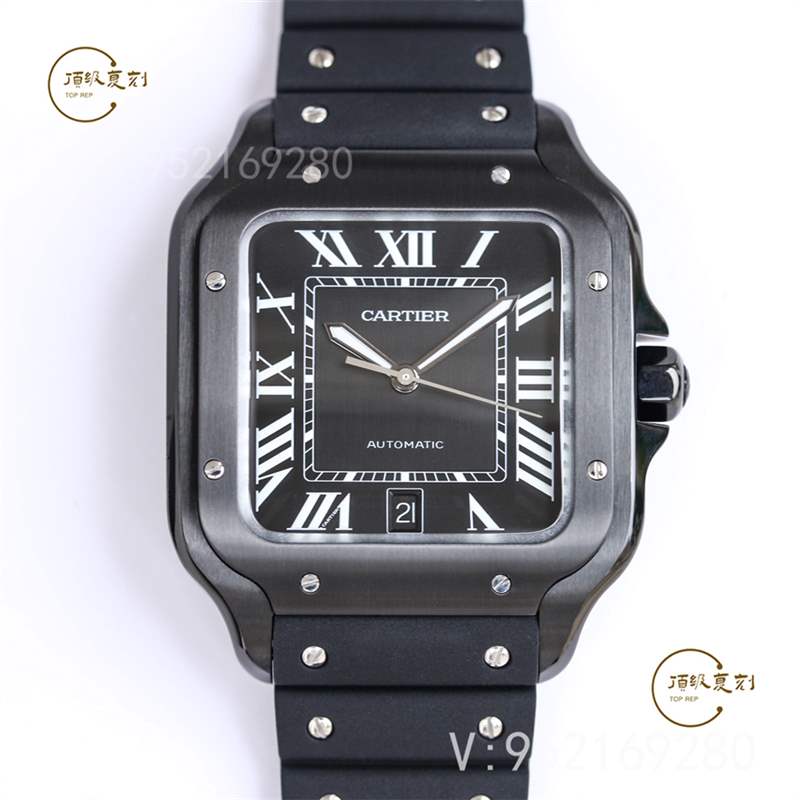 GF廠推出氟膠帶款式山度士復刻表,gf廠卡地亞山度士有哪些款式-復刻表