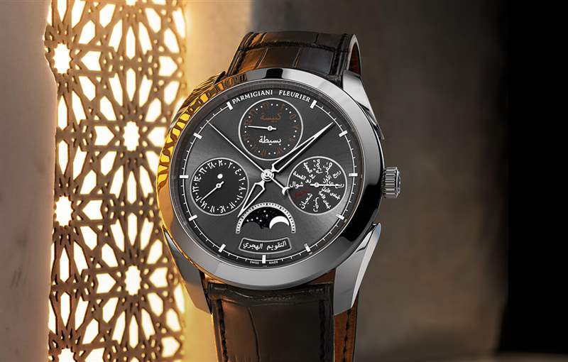 帕瑪強(qiáng)尼Fleurier Hijri月相萬(wàn)年歷腕表-復(fù)刻表