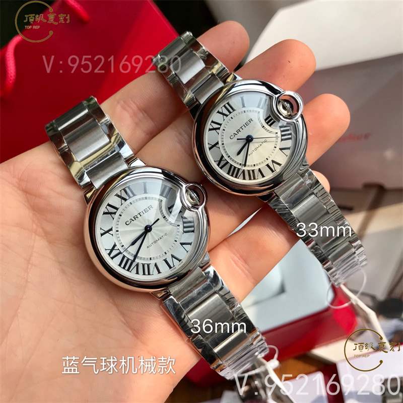 原單卡地亞藍氣球33mm/36mm女表搭載瑞士2671機械機芯-復刻表