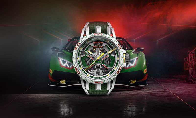 傳神演繹Lamborghini第三代Huracán賽車！Roger Dubuis Excalibur Spider Huracán單擺輪腕表-復(fù)刻表