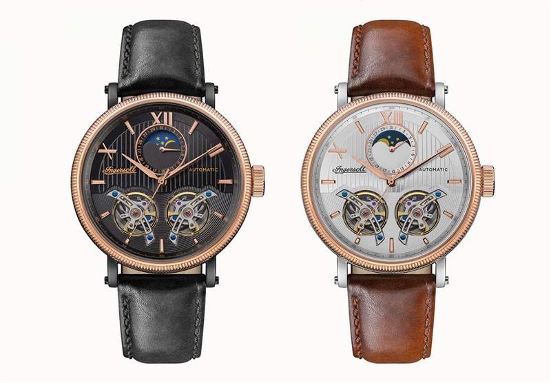美國產(chǎn)小眾雙陀飛輪腕表:英格索好萊塢自動手表-復(fù)刻表