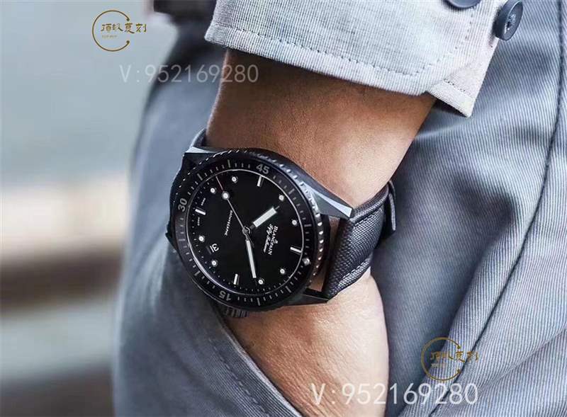 GF廠寶珀五十噚5000黑陶瓷復刻表做工值得入手嗎-復刻表