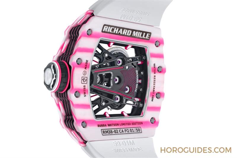 這樣一只粉紅色的Richard Mille腕表｜RM38-02 Bubba Watson陀飛輪-復(fù)刻表