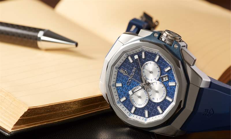 選擇障礙了！Corum Admiral 45海軍上將計時碼表藍面、綠面全新靚色限量上市-復刻表