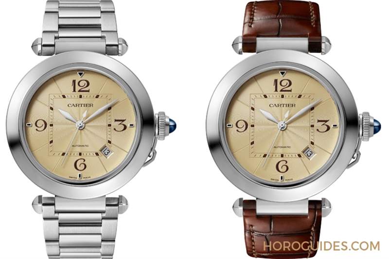 Pasha de Cartier腕表經典紅、香檳金面盤限定上市-復刻表