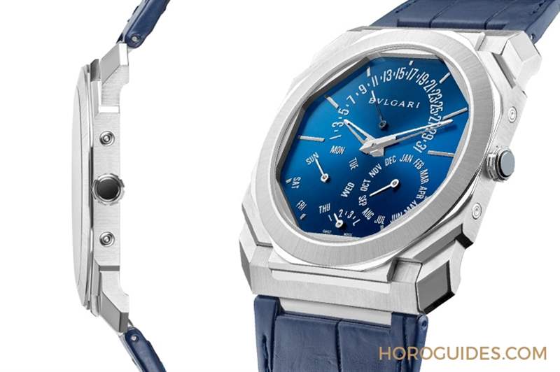 史上最薄萬年歷!鉑金、藍面,優雅面世|BVLGARI Octo Finissimo 超薄萬年歷腕表-復刻表