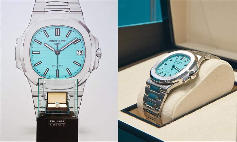 百達翡麗5711 Tiffany Blue，成交價臺幣1億8000萬、港幣5000萬-復刻表