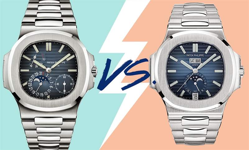 百達(dá)翡麗Nautilus二選一：5712 動(dòng)儲(chǔ)月相vs 5726年歷-復(fù)刻表