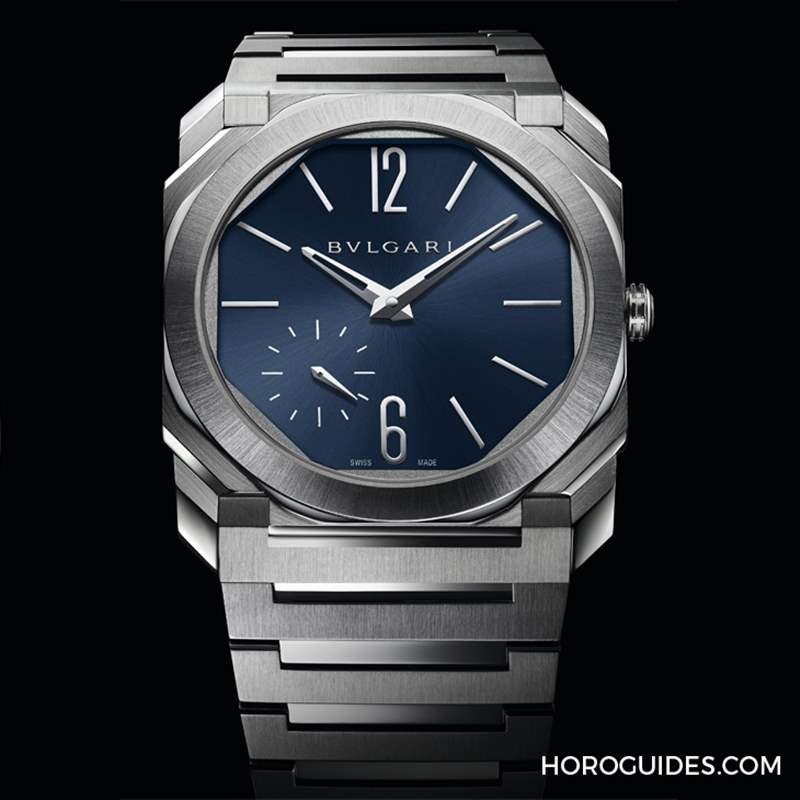 這樣的喀什米爾藍面，美絕了！BVLGARI Octo Finissimo超薄兩地時間計時碼表-復刻表