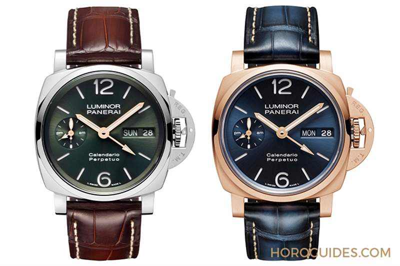 破天荒頭一回！以專利鉑金與紅金入作，Panerai首次推出萬年歷腕表-復(fù)刻表