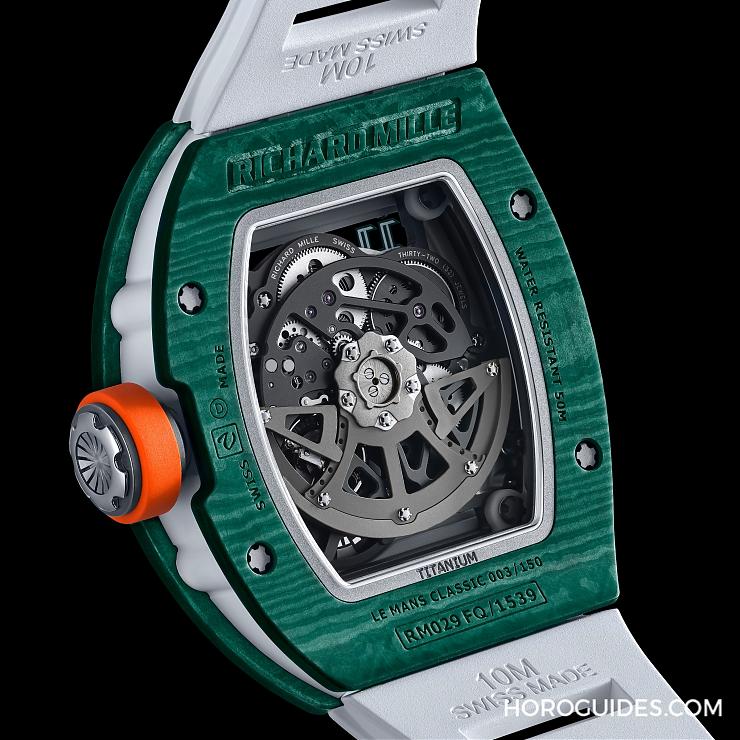 以賽事識別配色入作！第八款Richard Mille RM 029利曼經典賽腕表亮相-復刻表