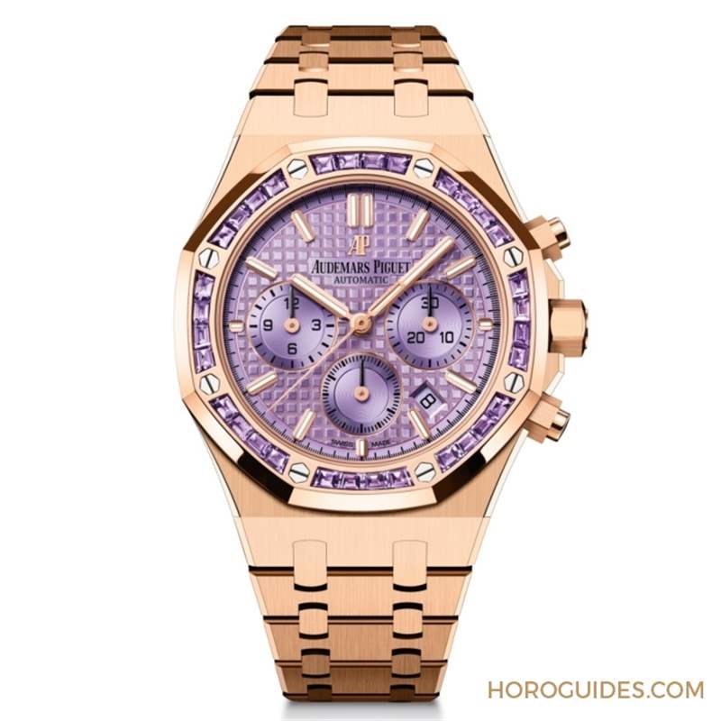 紫水晶圈！霜金彩虹圈！這是愛彼皇家橡樹表系里的盛世美顏-復(fù)刻表