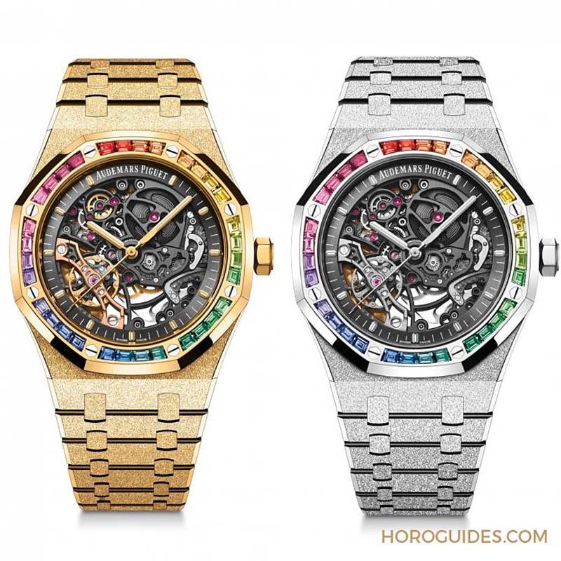 紫水晶圈！霜金彩虹圈！這是愛彼皇家橡樹表系里的盛世美顏-復(fù)刻表