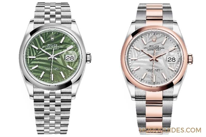熱帶風情上場！ROLEX Datejust 36棕櫚葉面盤-復刻表