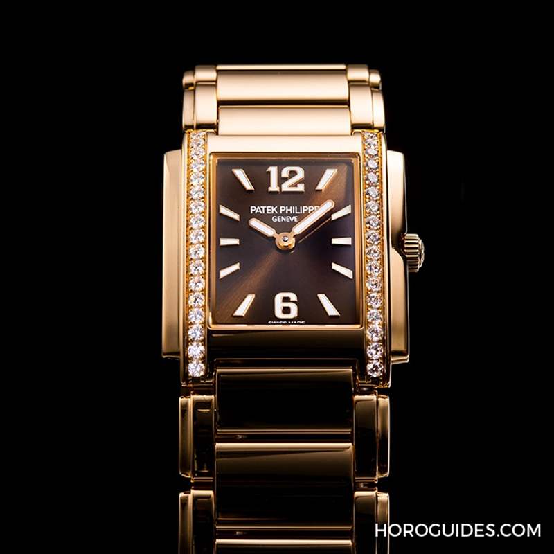 腕上的金箔Chocolate｜PATEK PHILIPPE Twenty~4鑲鉆女表-復刻表