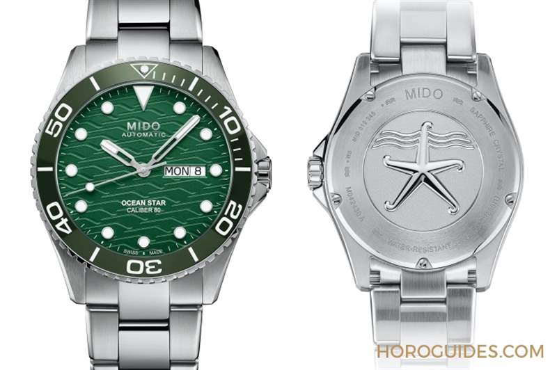 美度表海洋之星首見綠面飾波浪紋｜MIDO Ocean Star 200米陶瓷圈腕表新色上市-復(fù)刻表