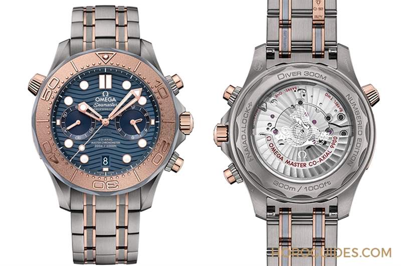 三種材質精湛融合！歐米茄大師天文臺海馬潛水300米計時碼表-復刻表
