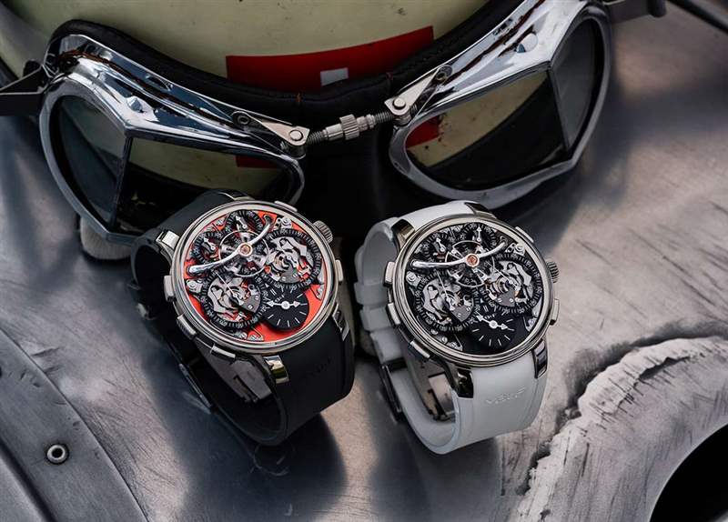 LM SEQUENTIAL EVOMB&F-洛朗·費(fèi)里爾經(jīng)典旅行者“SéRIE ATELIER”磁性綠色-復(fù)刻表