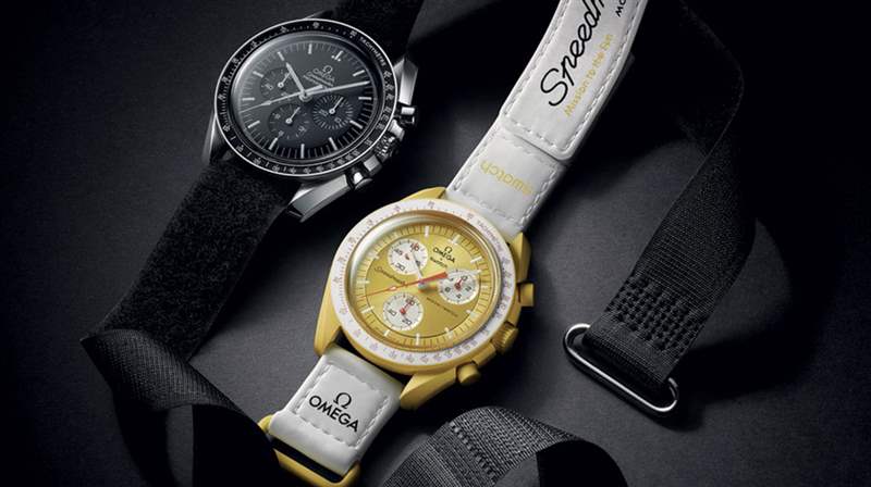 斯沃琪+歐米茄聯名：生物陶瓷超霸月亮手表樣本-復刻表