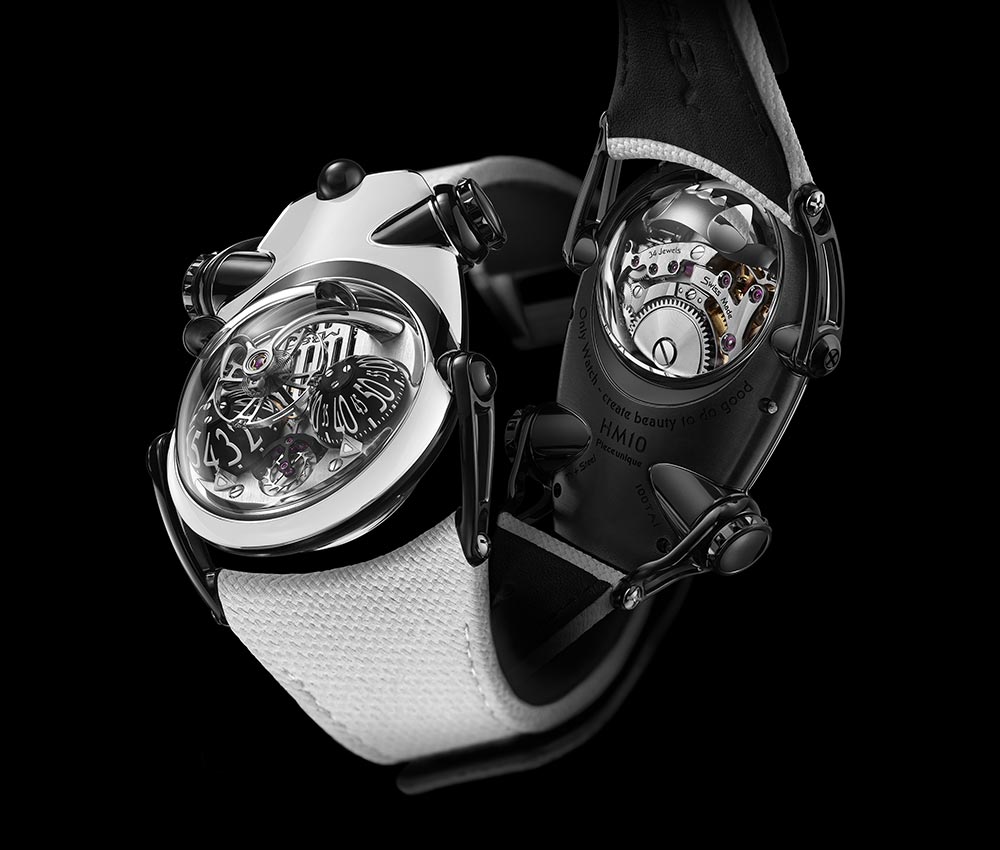 MB&F鐘表機器N°10熊貓-洛朗·費里爾方形微型轉(zhuǎn)子逆向-復(fù)刻表