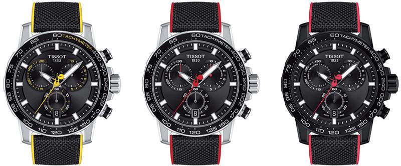 天梭超級運動計時特別版,騎行激情-復(fù)刻表