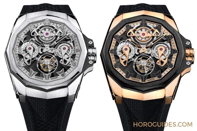 海洋風格領航之選｜Corum海軍上將AC-One 45鏤空陀飛輪與AC-One 38女仕鉆表-復刻表