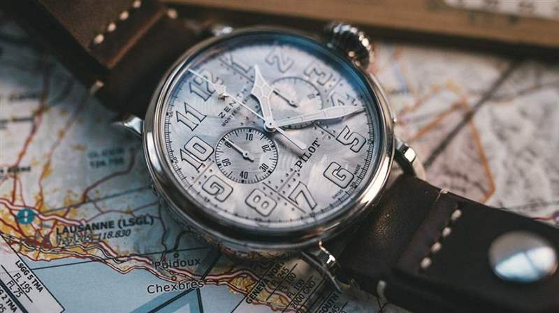 真力時天頂飛行員20型計時碼表銀色-復刻表