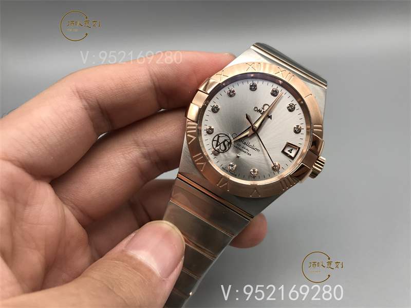 VS廠歐米茄星座間枚金鉆釘做工怎么樣123.20.38.21.52.001-復刻表