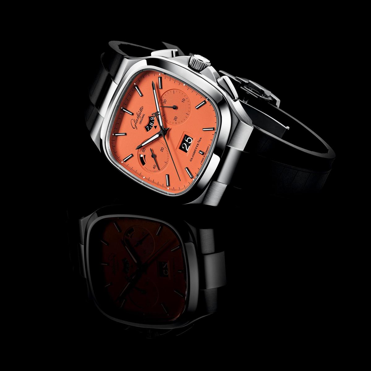 華麗復(fù)古新色登場！格拉蘇蒂原創(chuàng)Seventies大日期計(jì)時(shí)碼表限量版-復(fù)刻表