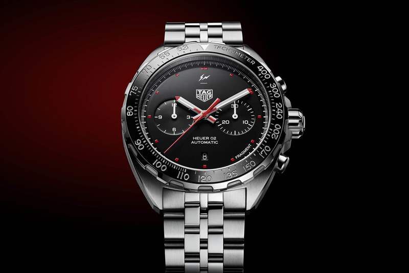 泰格豪雅 x Fragment聯名設計Heuer 02計時碼表-復刻表