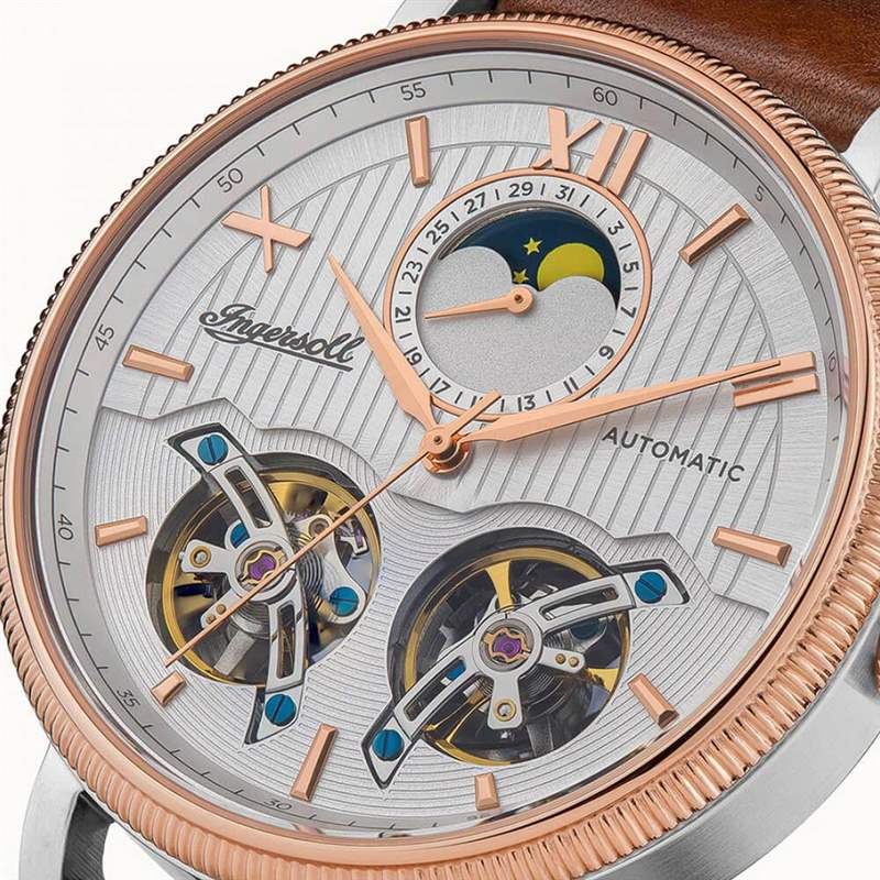 美國產(chǎn)小眾雙陀飛輪腕表:英格索好萊塢自動手表-復(fù)刻表