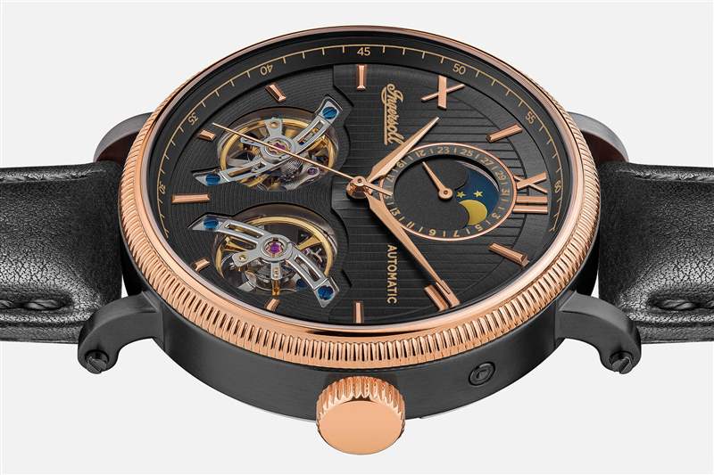 美國產(chǎn)小眾雙陀飛輪腕表:英格索好萊塢自動手表-復(fù)刻表