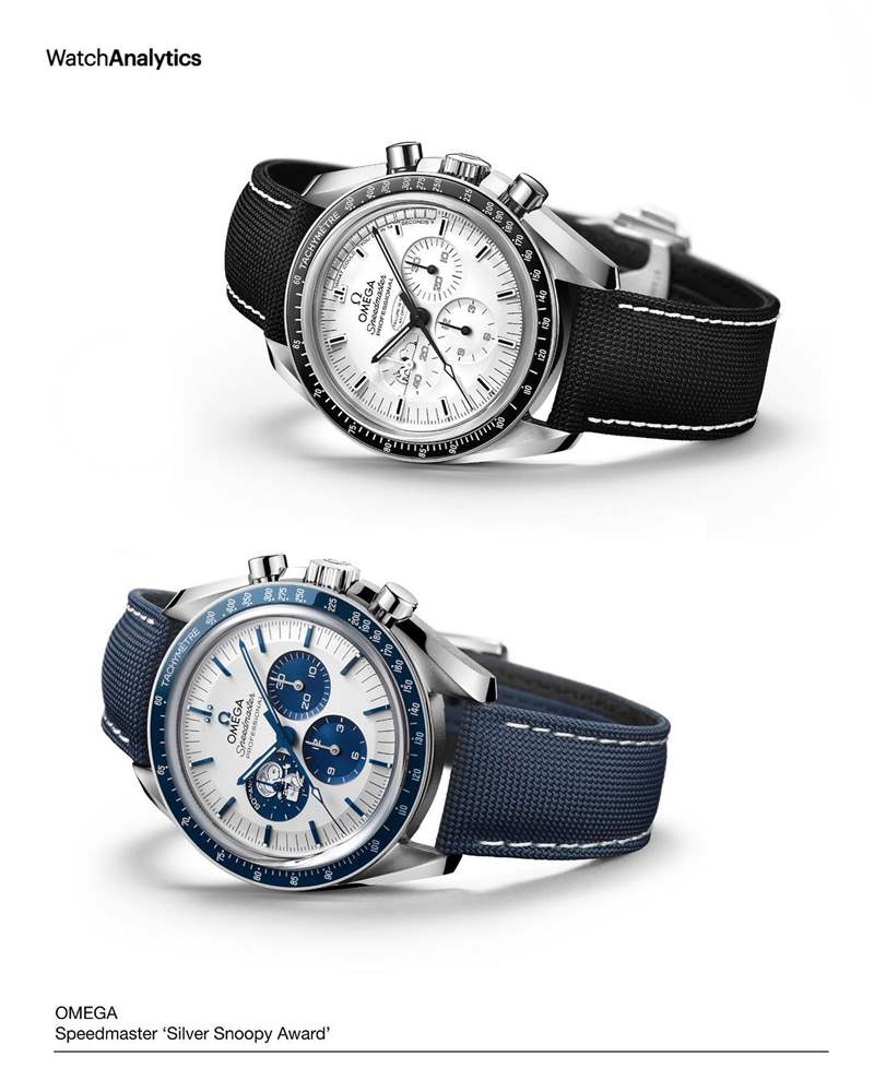 一直以來2代超霸史努比登月錶的行情都比3代高沒錯,但是若把時間範(fàn)圍限制在過去一年內(nèi),我們驚訝地發(fā)現(xiàn)2代和3代的價格成長幅度竟然差不多打平了。(IG@watchanalytics) OMEGA|超霸Snoopy登月表2、3代比較相差5年但行情竟不分上下?-復(fù)刻表