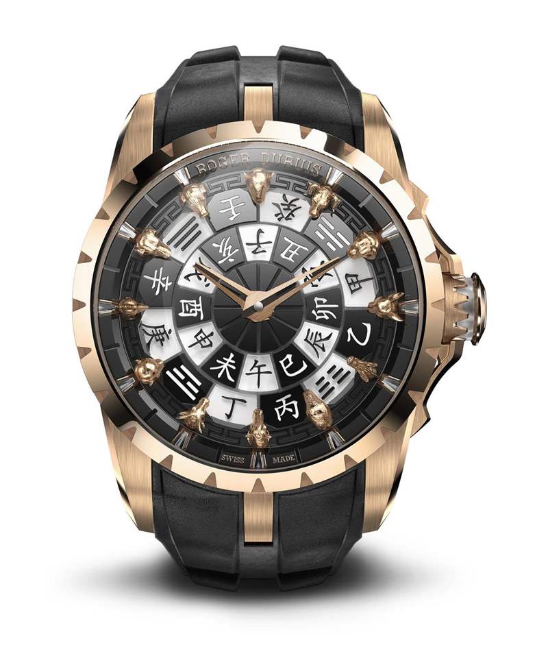 加入天干地支的新版本！羅杰杜彼發(fā)表圓桌騎士十二生肖腕表-復(fù)刻表