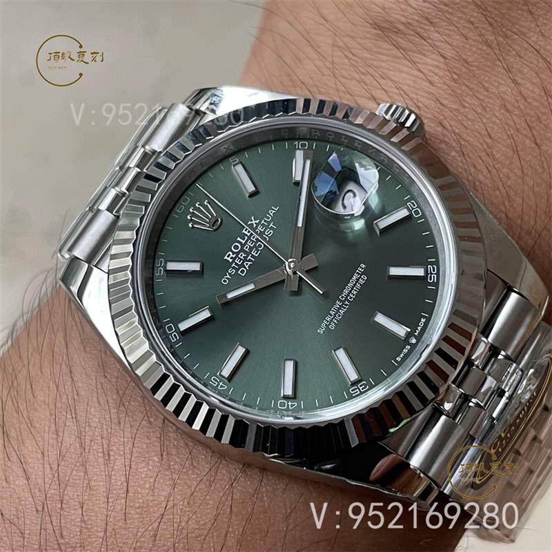 c廠(clean廠)勞力士日志126334薄荷綠盤41mm復(fù)刻表做工怎么樣-復(fù)刻表