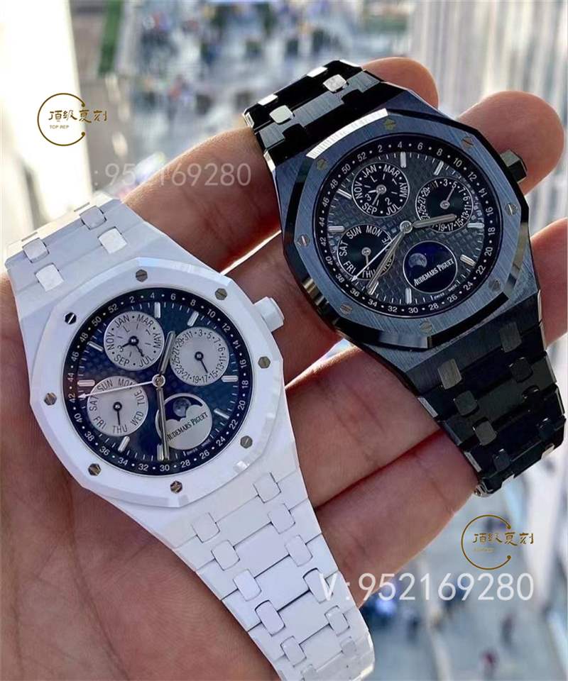 APS廠AP愛彼萬年歷白陶瓷AP26579計時表復刻做工怎么樣-復刻表