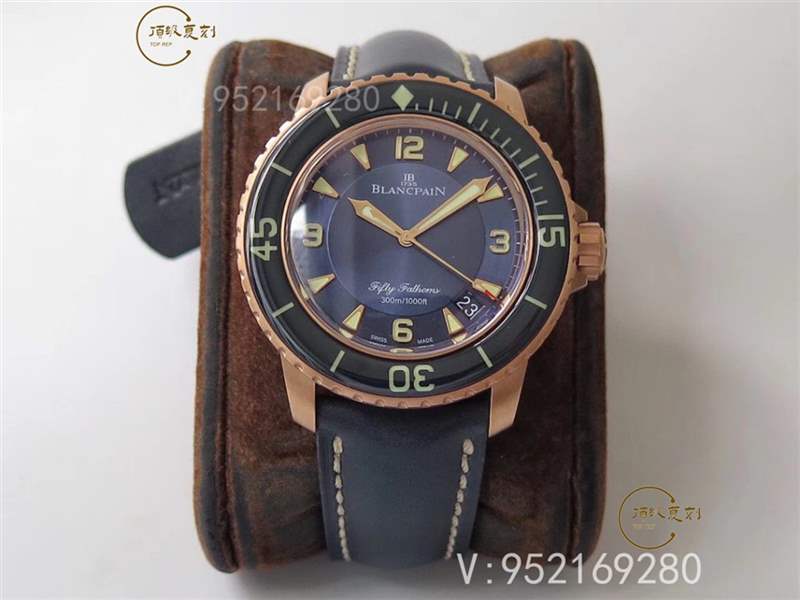ZF廠寶珀五十噚5015B-3603C-63B玫瑰金藍(lán)盤復(fù)刻表做工怎么樣-復(fù)刻表