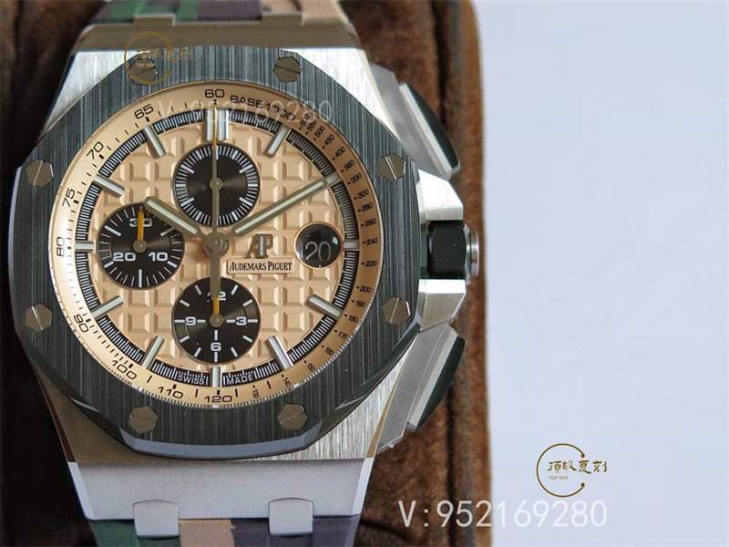 JF廠AP愛彼26400迷彩色皇家橡樹離岸型計(jì)時(shí)復(fù)刻表做工怎么樣-復(fù)刻表
