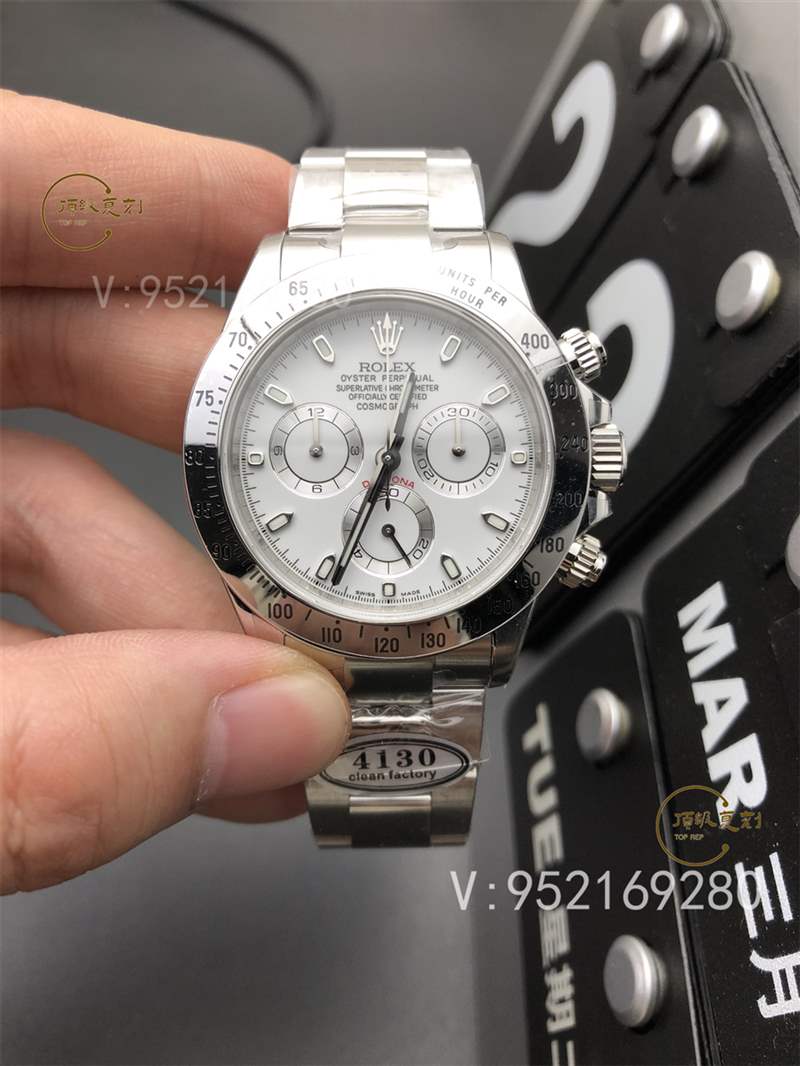 C廠(Clean廠)勞力士4130迪通拿白鋼迪復刻表116520做工怎么樣-復刻表