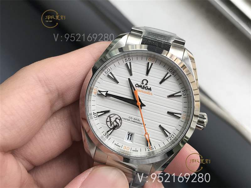 VS廠海馬150-揭秘VS廠歐米茄海馬150白盤橙針復(fù)刻表做工值得入手嗎-復(fù)刻表