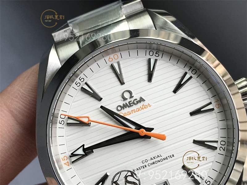 VS廠海馬150-揭秘VS廠歐米茄海馬150白盤橙針復(fù)刻表做工值得入手嗎-復(fù)刻表