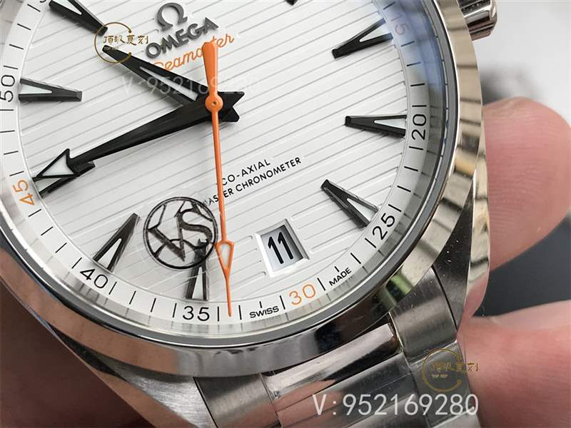 VS廠海馬150-揭秘VS廠歐米茄海馬150白盤橙針復(fù)刻表做工值得入手嗎-復(fù)刻表