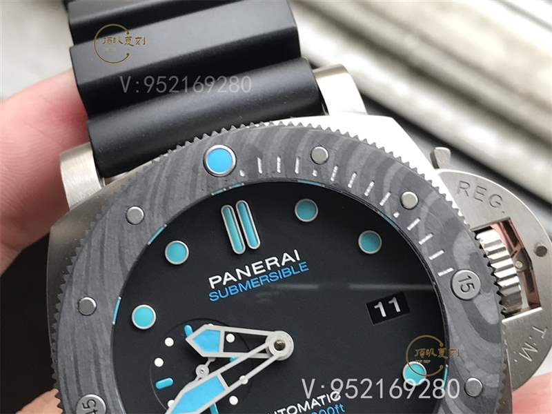 VS廠沛納海799-VS廠沛納海pam799復刻表做工怎么樣碳纖維和鈦金屬結合-復刻表