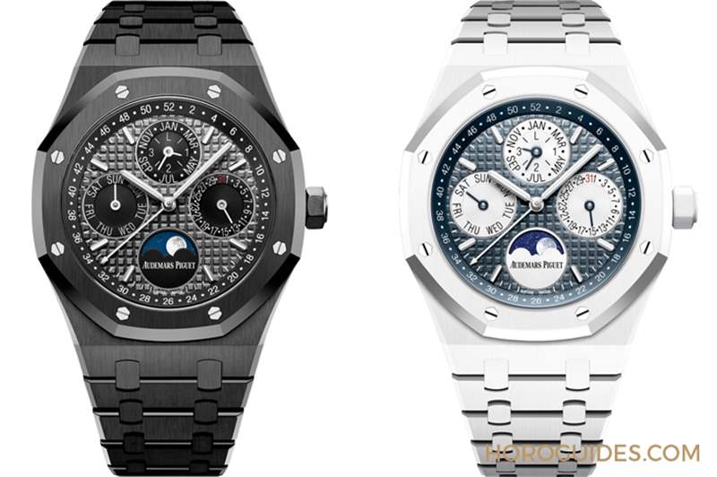 愛彼第一只藍色陶瓷表！皇家橡樹萬年歷藍色陶瓷鏈帶腕表-復刻表