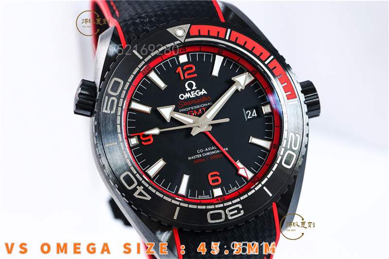 VS廠深海之黑系列-VS廠歐米茄海馬深海之紅復刻表做工評測-復刻表
