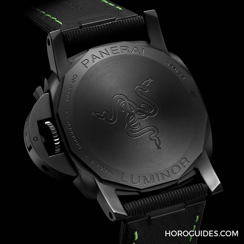 電競美學加身，雷蛇螢光綠在發光｜Panerai Luminor Quaranta Razer特別版-復刻表