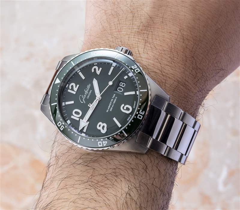 動手實(shí)踐：格拉蘇蒂原創(chuàng) SeaQ 綠色表盤精鋼潛水表-復(fù)刻表